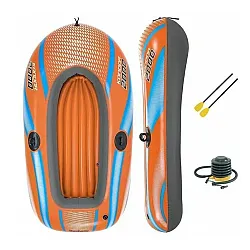 Лодка надувная Bestway 61142 Kondor 2000 с веслами и насосом 185*97*38 см