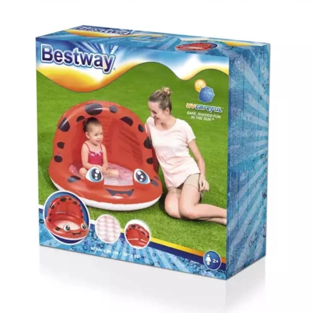 Бассейн надувной Bestway 52189 детский с навесом 97*66 см Бассейн надувной Bestway 52189 детский с навесом 97*66 см