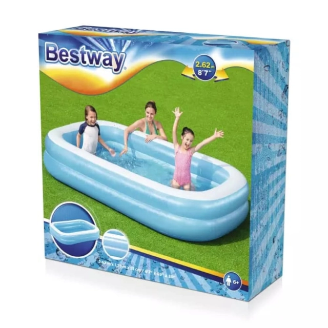 Бассейн надувной Bestway 54006 детский 262*175*51 см Бассейн надувной Bestway 54006 детский 262*175*51 см