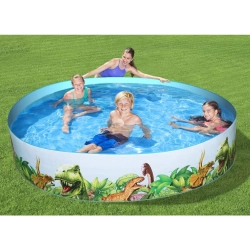 Бассейн каркасный Bestway 55001 Динозавр 244*46 см