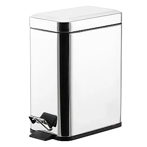 Ведро для мусора Perfecto Linea 22-160305 с педалью нержавеющая сталь 5 л