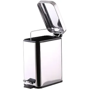 Ведро для мусора Perfecto Linea 22-160305 с педалью нержавеющая сталь 5 л