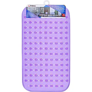 Коврик для ванной Perfecto Linea 22-267375 прямоугольный с пузырьками 67*37 см фиолетовый
