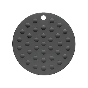 Коврик под горячее Perfecto Linea 23-006117 силиконовый круглый серый 17.5*0.2 см