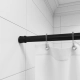 Карниз для ванной MonAmi 8034-110 раздвижной черный 110-200 см Карниз для ванной MonAmi 8034-110 раздвижной черный 110-200 см