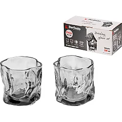 Набор стаканов Perfecto Linea Ice Rock Smoke Grey 31-290400 230 мл 2 шт
