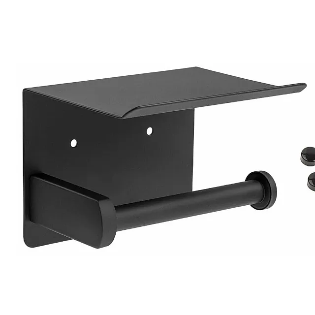 Держатель для туалетной бумаги Perfecto Linea 35-031010 с полкой