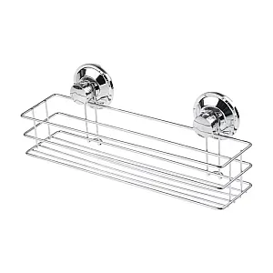 Полка Perfecto Linea Fix Lock 35-345240 на вакуумных присосках хром