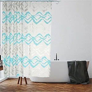 Шторка для ванной Perfecto Linea Secret 36-118004 180*180 см морская волна