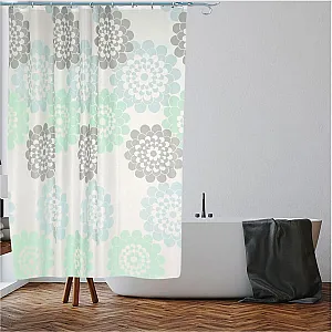 Шторка для ванной Perfecto linea 36-118005 180*180 см цветы