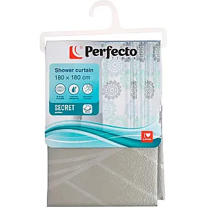 Шторка для ванной Perfecto Linea Secret 36-118006 180*180 см жемчужная