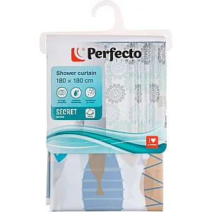 Шторка для ванной Perfecto linea 36-118007 180*180 см рыбки