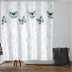 Шторка для ванной Perfecto Linea Harmony 36-118011 180*180 см бабочки