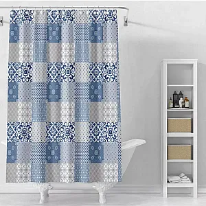 Шторка для ванной Perfecto linea Secret 36-118104 180*180 см калейдоскоп