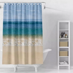 Шторка для ванной Perfecto Linea Secret 36-118106 180*180 см пляж