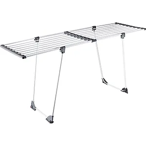 Сушилка для белья Perfecto Linea Ruby 46-000171 напольная телескопическая черно-белая 17 м