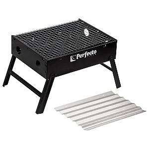 Мангал-барбекю Perfecto Linea 47-135273 складной с решеткой 35*27*23 см сталь
