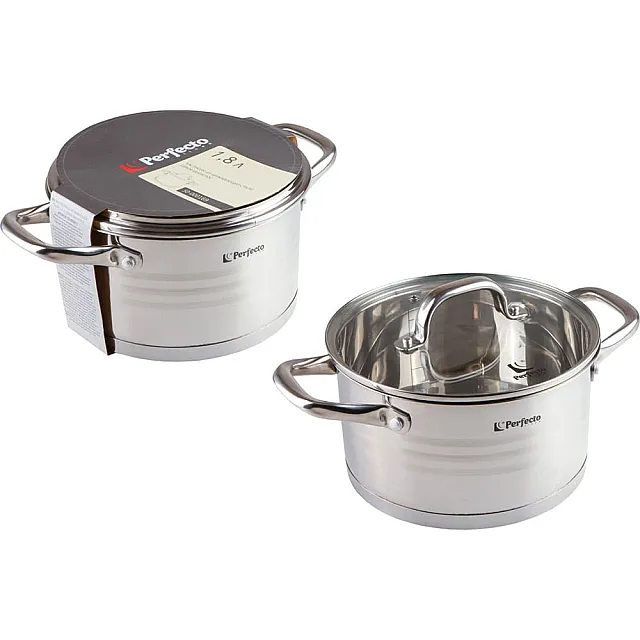 Кастрюля Perfecto Linea Milagros 50-000169 из нержавеющей стали 1.8 л