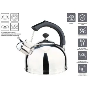Чайник Perfecto Linea Classic Breakfast 52-335003 со свистком нержавеющая сталь 4 л
