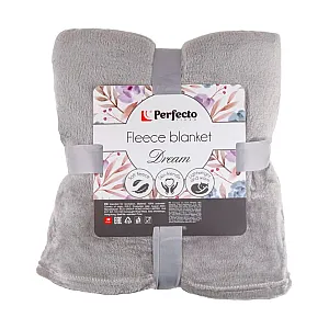 Покрывало Perfecto Linea Dream 60-150202 флисовое 150*200 см светло-серое