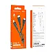 Кабель Borofone BX17 3в1 Lightning+Micro+Type-C черный 1 м