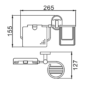 Держатель для туалетной бумаги Frap F1903-1