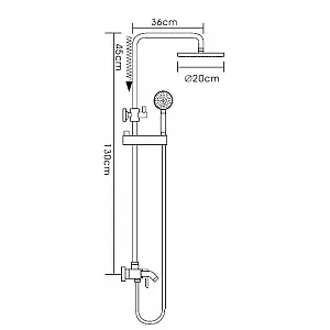 Душевая стойка Frap F2416