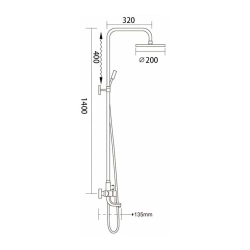 Душевая система Frap F2418 хром
