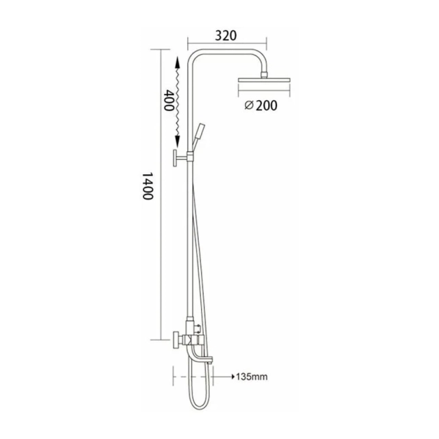 Душевая система Frap F2418 хром Душевая система Frap F2418 хром