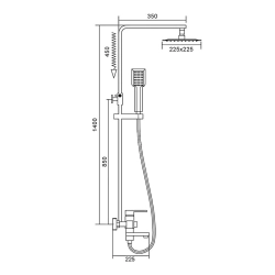 Душевая система Frap F2420