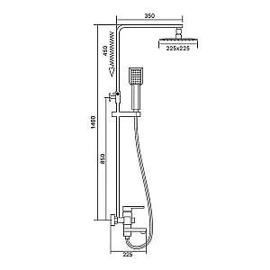 Душевая система Frap F2420