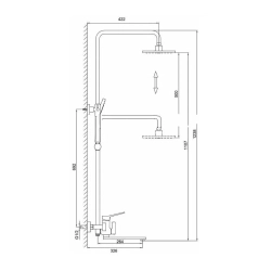Душевая система Frap F2461