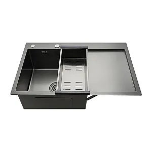 Мойка для кухни Gappo GS7850-6L стальная черная