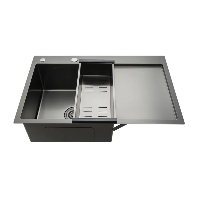 Мойка для кухни Gappo GS7850-6L стальная черная Мойка для кухни Gappo GS7850-6L стальная черная