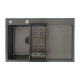 Мойка для кухни Gappo GS7850-6L стальная черная Мойка для кухни Gappo GS7850-6L стальная черная
