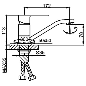 Смеситель для кухни Frud R45131 хром