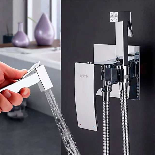 Душ гигиенический со смесителем Gappo G7207-1 хром
