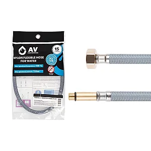 Подводка гибкая AV Engineering AVE21080 Nylon иголка длинная М10 - гайка 1/2