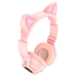 Наушники Borofone BT BO18 CAT розовые