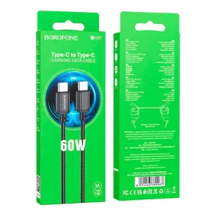 Кабель Borofone BX87 89067 Type-C-Type-C 60W черный 1 м