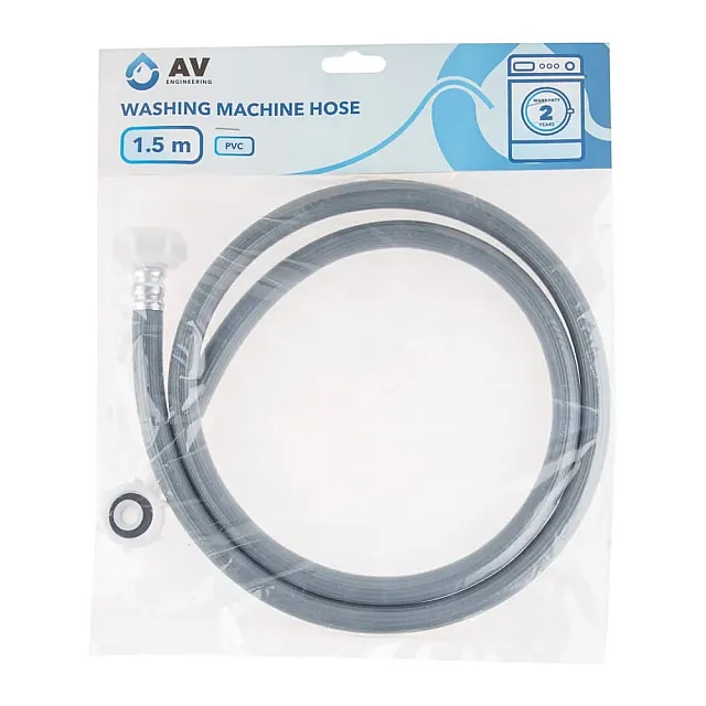 Шланг заливной ПВХ AV Engineering AVE3303150 для стиральной машины 1.5 м
