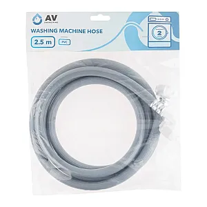 Шланг заливной ПВХ AV Engineering AVE3303250 для стиральной машины 2.5 м