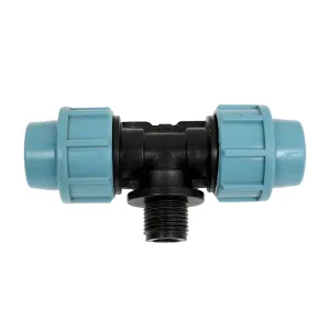 Тройник AV Engineering AVE1092012 ПЭ наружная резьба 20*1/2