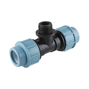 Тройник AV Engineering AVE1092534 ПЭ наружная резьба 25*3/4