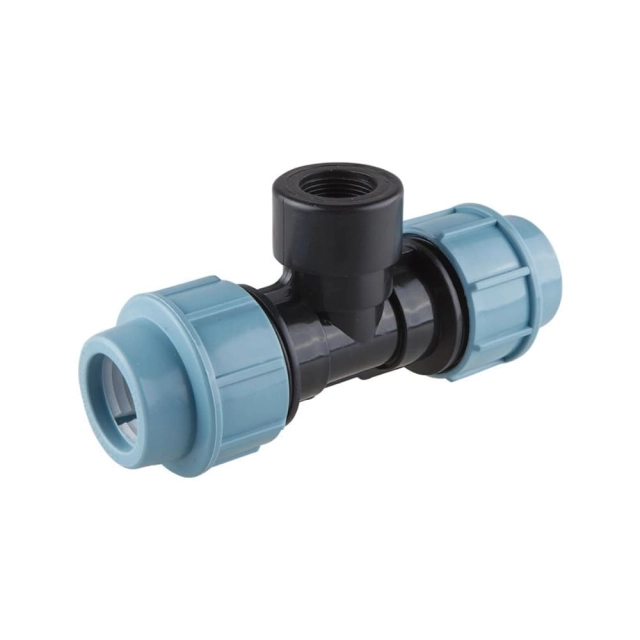Тройник AV Engineering AVE1083234 ПЭ внутренняя резьба 32*3/4 Тройник AV Engineering AVE1083234 ПЭ внутренняя резьба 32*3/4
