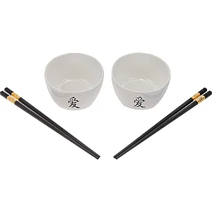 Набор мисок Perfecto Linea Asian 30-108001 керамических с палочками для еды