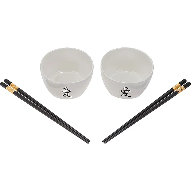 Набор мисок Perfecto Linea Asian 30-108001 керамических с палочками для еды