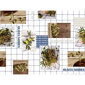 Клеенка столовая Perfecto Linea Deco 11-165188 нетканая основа с ПВХ покрытием 130 см