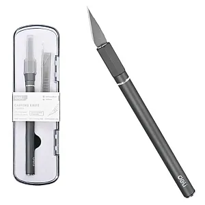 Нож-скальпель Deli YS EDL359201A макетный 146*9 мм лезвия 10 шт в комплекте