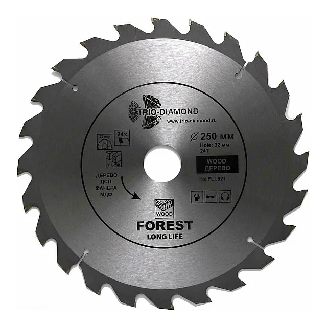 Диск пильный Trio-Diamond FLL821 250*32*24Т